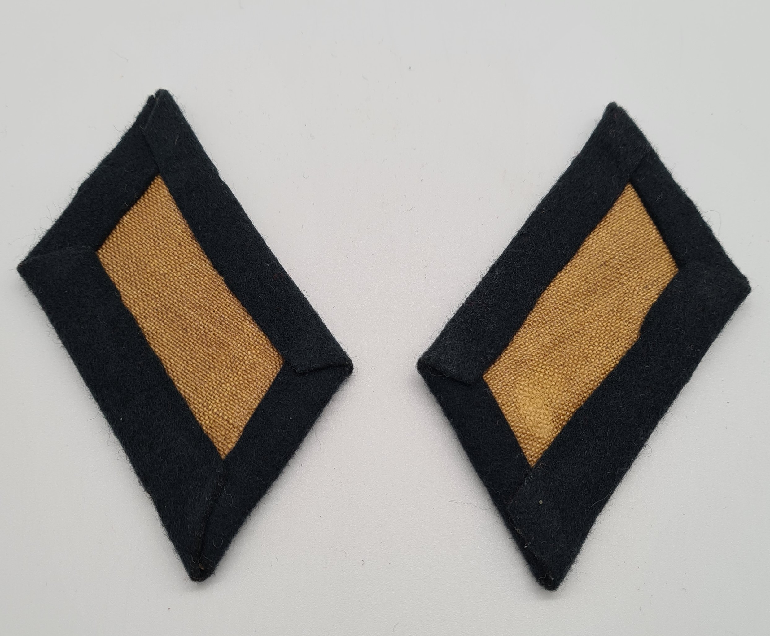 Artillery Officers Collar Tabs Panzertruppe Collectables